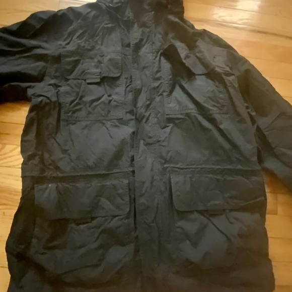 90s Eddie Bauer Jacket w/Hood sz Medium - Picture 2 of 6